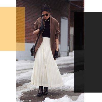 Vazz.Blog.Las 5 mejores combinaciones de faldas largas.Llévala a un evento más semi formal
