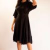 Vazz - Vestido Cilindro Largo Midi